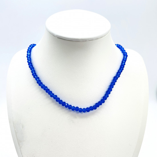 Grossista di perle professionale Felizz, Collana di cristallo fine blu scuro