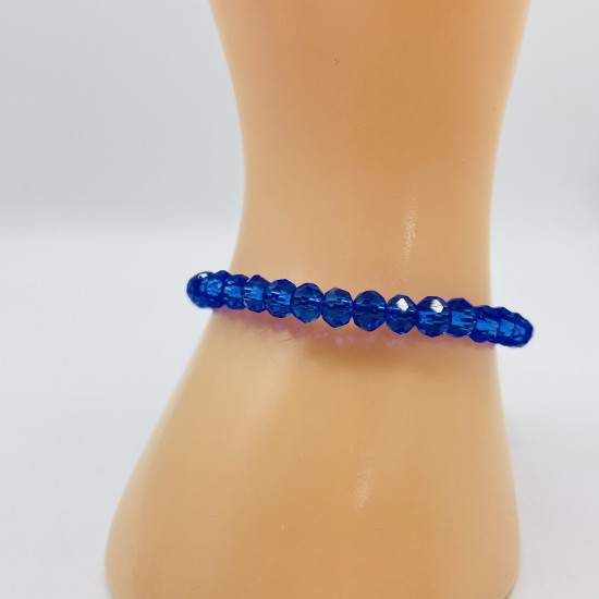 Felizz, Grossista Perline, Bracciale di cristallo spesso blu scuro
