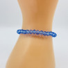 Thick crystal bracelet Light blue