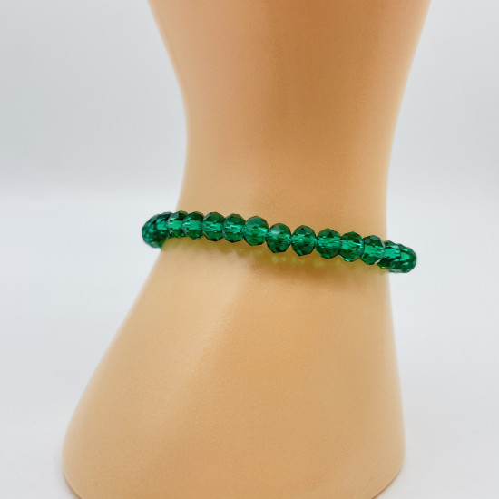 Felizz, Wholesaler Beads, Bracelet thick cistaux dark green