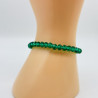 Thick crystal bracelet Dark green