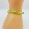 Bracelet cristaux épais Vert pomme