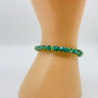 Thick crystals bracelet Green