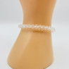 Thick crystal bracelet White