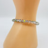 Grey thick crystal bracelet