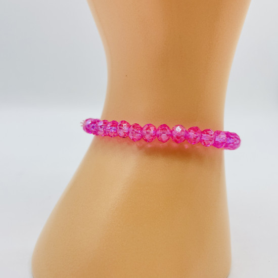 Felizz,  Grossiste perlerie, Bracelet cistaux épais rose fuschia