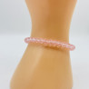 Thick crystals bracelet Light pink