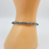 Armband mit feinen Kristallen Blaugrau