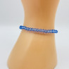 Fine crystal bracelet Light blue
