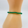 Bracciale in cristallo fine Verde scuro