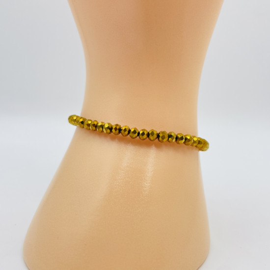 Felizz, Wholesaler beads, Fine gold metallic cistaux bracelet