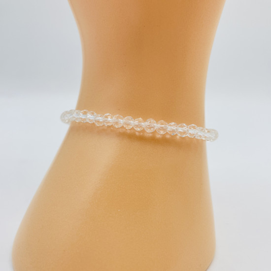 Felizz,  Grossiste perlerie, Bracelet cistaux fins blanc