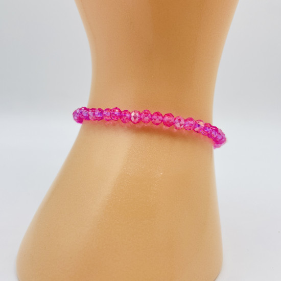 Felizz, Wholesaler Beads, Fuchsia pink fine crystal bracelet