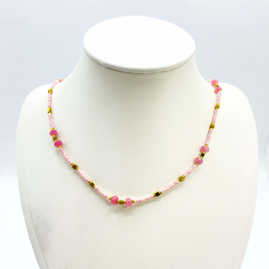 Fournisseur colliers en perles fantaisie, collier perles balinaises GN18-5N