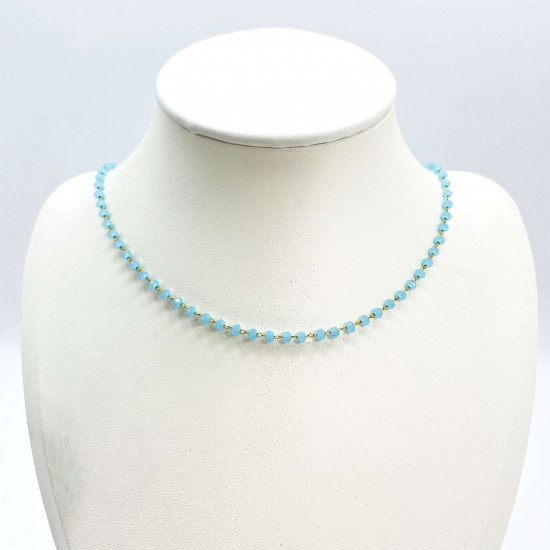 Supplier pearl necklaces, fantasy, Balinese pearl necklace GN18-47N Blue