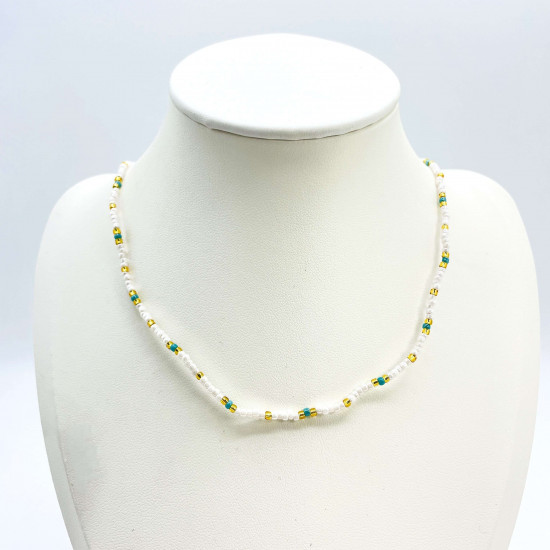 Fournisseur colliers en perles fantaisie, collier perles balinaises GN18-BALI-N-4