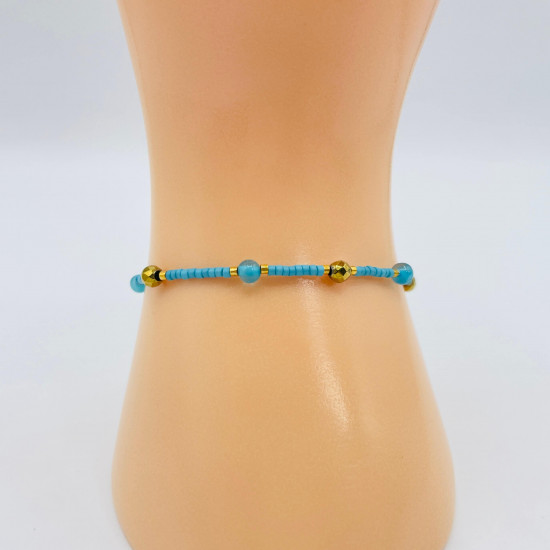 Proveedor de cuentas de bisutería, pulsera de cuentas balinesas GN18-28B