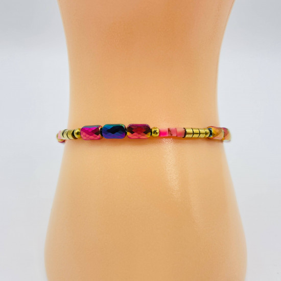 Proveedor de cuentas de bisutería, pulsera de cuentas balinesas GN18-43B