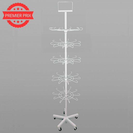 Large 5-tier black metal display, 180 cm - Felizz