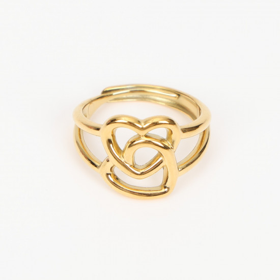 Großhändler Edelstahlschmuck Marseille, goldener Streckring Nr. 303