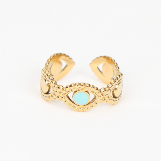 Wholesaler stainless steel jewelry Marseille, extensible gold ring N°309