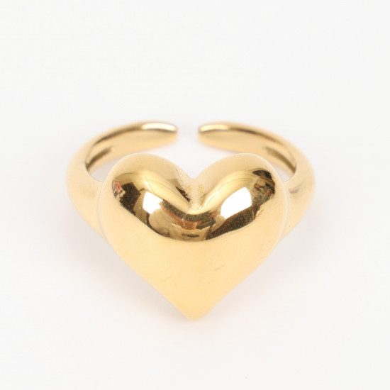 Großhändler Edelstahlschmuck Marseille, goldener Streckring Nr. 310