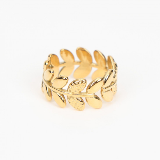 Wholesaler stainless steel jewelry Marseille, extensible gold ring N°312