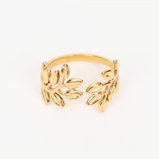 Großhändler Edelstahlschmuck Marseille, goldener Streckring N°335