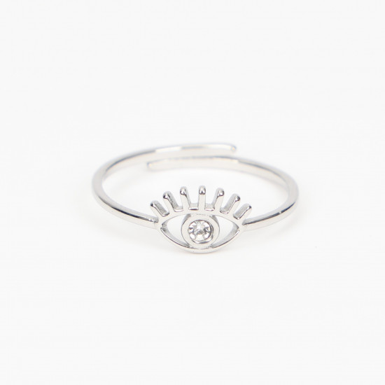 Grossista gioielli in acciaio inox Marsiglia, anello estensibile in argento N°402