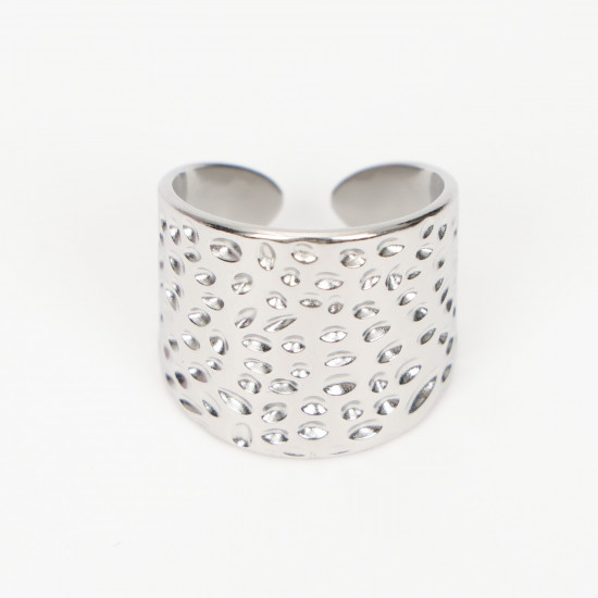 Grossista gioielli in acciaio inox Marsiglia, anello estensibile in argento N°423