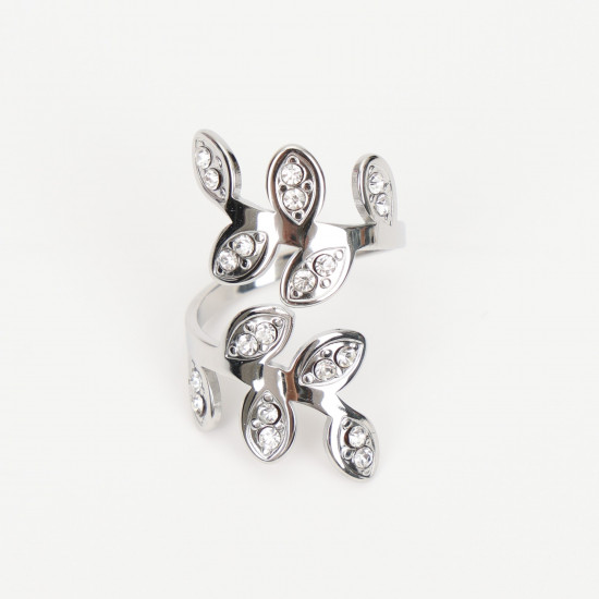 Mayorista joyas acero inoxidable Marsella, anillo plata extensible N°426