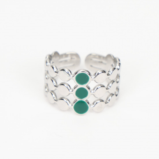 Grossista gioielli in acciaio inox Marsiglia, anello estensibile in argento N°429