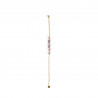 Gold-plated stainless steel bracelet with Amethyst stones