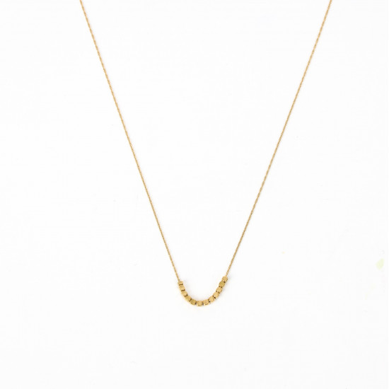 Grossiste bijoux acier inoxydable tendance, Collier doré minimaliste