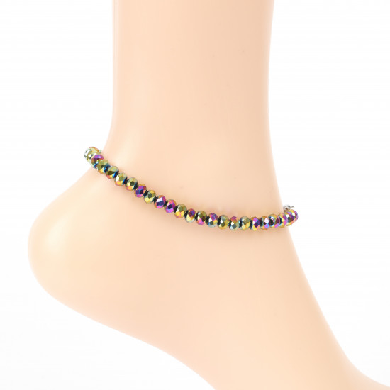 Wholesale beads for professionals, multi-metal crystals ankle chain