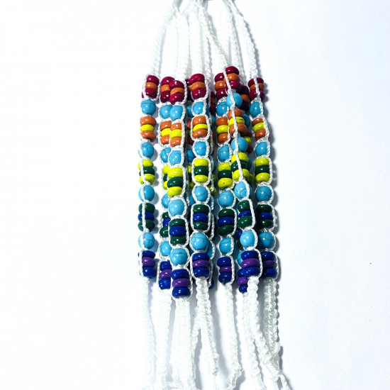 Proveedor Pulseras de fantasía, Lote Pulseras exóticas Blanco N°104