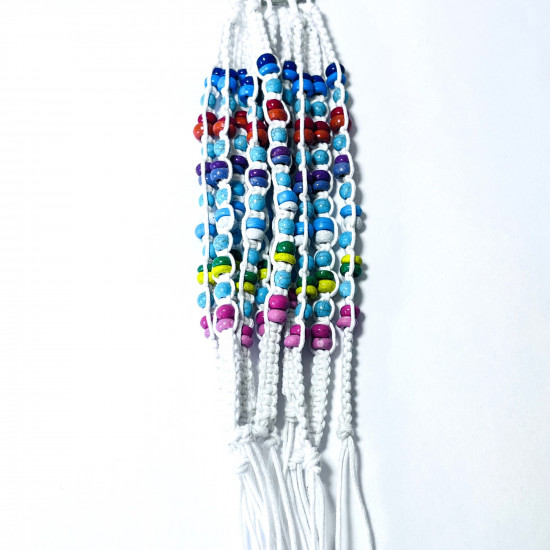 Fournisseur bracelets fantaisies, Lot Bracelets exotiques Blanc N°136