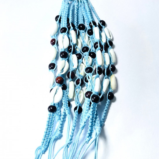 Fournisseur bracelets fantaisies, Lot Bracelets exotiques Bleu N°325