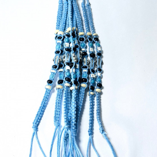 Fornitore bracciali, fantasia, Lotto Bracciali blu esotici N°337