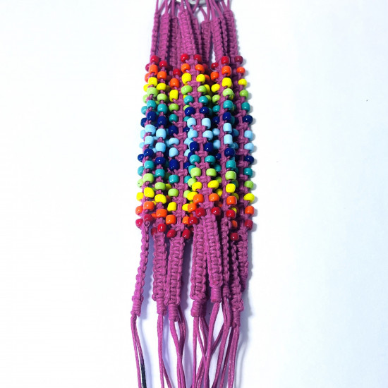 Fournisseur bracelets fantaisies, Lot Bracelets exotiques Rose N°409