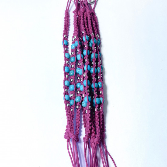 Supplier bracelets, fantasy, Lot Bracelets exotic Rose N°444