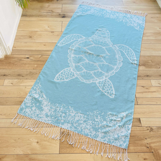 Großhändler Fouta, Fouta-Handtuch Schildkröte für den Strand - Felizz