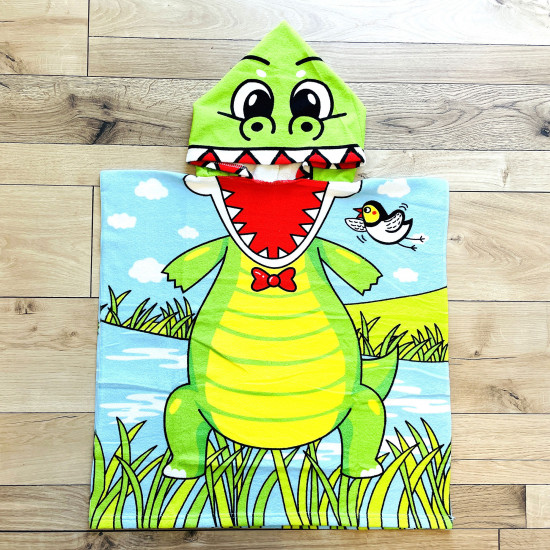 Children's crocodile bath cape, wholesale beach towels
