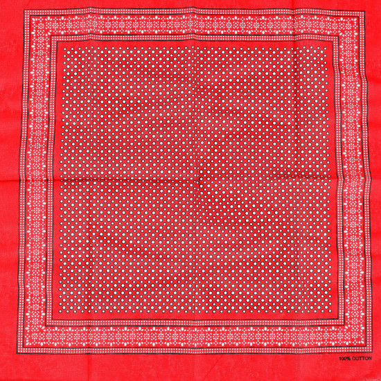 Wholesale bandanas and fashion accessories, red polka dot design