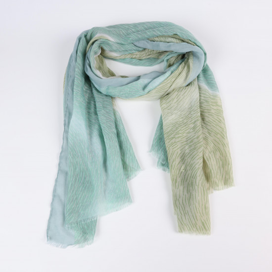 Foulard long vert d'eau, fournisseur foulard Felizz