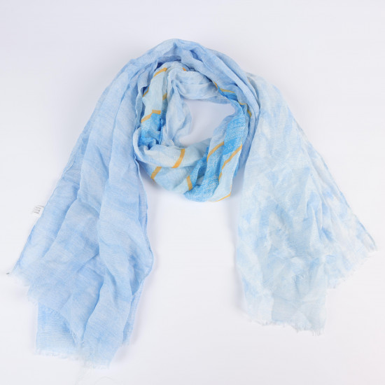 Foulard long bleu ciel, fournisseur foulard Felizz