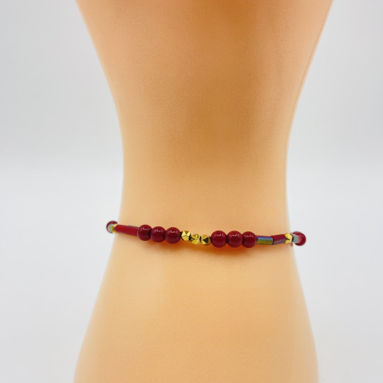 Proveedor de cuentas de bisutería, pulsera de cuentas balinesas GN18-45B