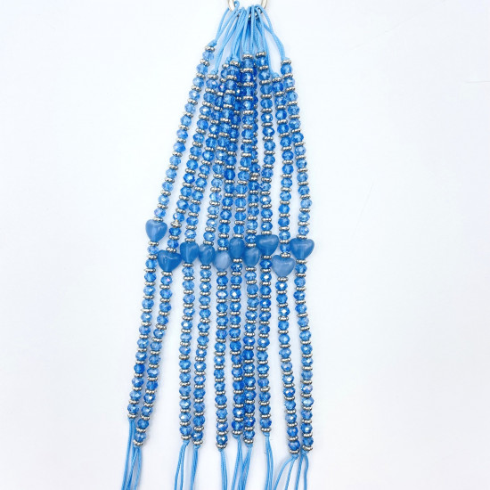 Proveedor pulseras fantasía, Pulseras exóticas corazón strass N°1104