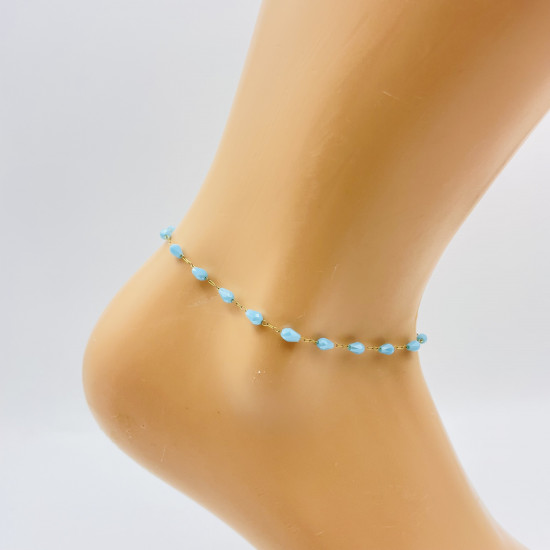 Fournisseur chaînes de chevilles acier inoxydable colorées GN18-19A BLEU