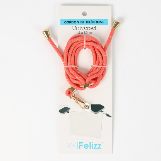 Anbieter von Modeaccessoires, Telefonschnur violett gold - Felizz